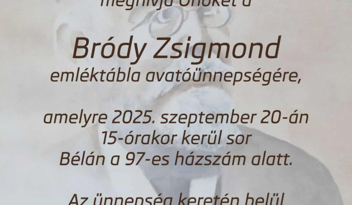 2. fotografia fotogalérie Aktuality / Odhalenie pamätnej tabule - Bródy Zsigmond - foto